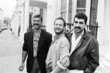 Comedian Kenny Everett pictured outside his home South Kensin- 1985 Old Photo picture