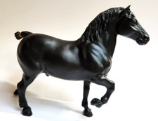 Vintage 80s Breyer Percheron Black Belgian Holiday Montgomery Ward SR Horse picture