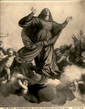 GA249 Approx 1920s-30s Original Photo THE ASSUMPTION OF THE VIRGIN BY TITIAN picture