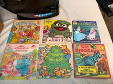 Vintage Children’s Book Lot of 6 Berenstain Bears Disney Sesame Street Golden picture