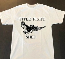 Vtg Title Fight Band Shed Heavy Cotton White Unisex Tee Shirt picture