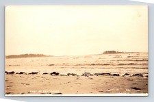 RPPC Scenic View of Surf Waves at Beachwood Maine ME Real Photo Postcard picture