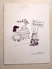 Vintage Amsterdam High School NY Class of 1968 Reunion Program Snoopy Peanuts picture