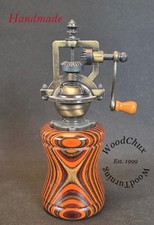 Pepper Mill Grinder Peppermill Spectraply Wood Wooden Handmade SEE VIDEO 1002 picture