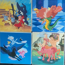 Vintage 1990 Disney Fantasia 50th Anniversary Collector Plates Set Of 4 New picture
