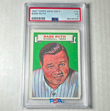 Topps 1967 Who Am I? Babe Ruth #12 PSA 3 Graded Non-Sport Trading Card picture