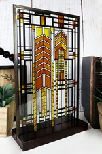 Ebros Frank Lloyd Wright Autumn Sumac Stained Glass 10