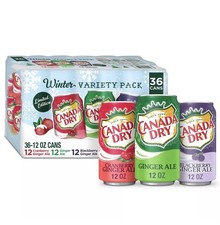 Canada Dry Winter Variety Pack, 12 Ounce (36 Pack) picture