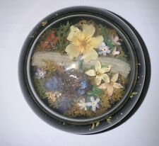 VTG Glass Paperweight Dried Flowers Woodland Rocky Mountains Wildflowers 3
