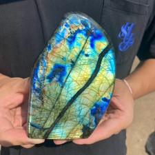 2.6lb Natural Gorgeous Labradorite Quartz Crystal Stone Specimen Healing picture