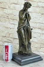 Lost Wax Hotcast Bronze Sculpture Lovely Woman Resting Art Nouveau Decor SALE NR picture