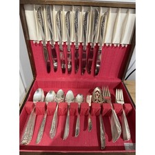 Nice Vintage Oneida 1881 Rogers LILAC TIME Service for Flatware 51 pcs picture