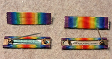 Vintage World War One Victory medal service ribbons with pin backs picture