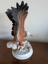 Vtg Eagle Power R Schuller Bald Eagle Ready For Flight Porcelain Inspirational picture