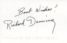 Richard Denning - Signed Postcard picture