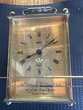Vintage 1981 Smiths Brass Clock Marriage of Charles & Diana Royal Wedding picture