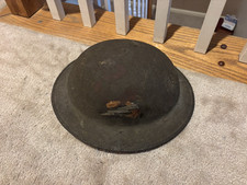 VINTAGE WWI US 78th Division Lightning Bolt M1917 Doughboy Combat Helmet picture