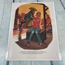 1971 Sexy Adult Cartoon Cowboys Vintage Print Ad/Poster Pinup Art Magazine Page picture