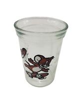 1990 Welch's Tom & Jerry Mouse Skateboarding JELLY JAR GLASS CUP picture