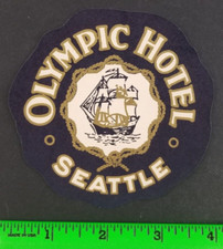 Vintage Olympic Hotel Seattle Washington Travel Label picture