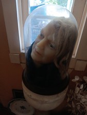 Large Antique Wax Figure Head picture