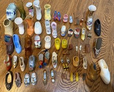 64 VINTAGE MINIATURE SHOES COLLECTION -MOST FROM the 1930's and 40's picture