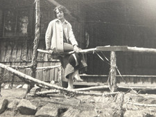 1923 Big Bear Lake California Cabin Vintage Photo picture