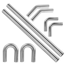 Richeer 3 inch O.D. T304 Stainless Steel Exhaust Pipe Kit DIY Custom Tube picture