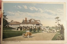 VINTAGE c1920'S POSTCARD COUNTRY CLUB CLUBHOUSE AUGUSTA GEORGIA picture