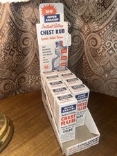 Vintage 1950s Super Anahist Chest Rub Cardboard Store Counter Display Box NOS picture