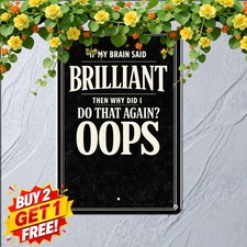 Its The Thought That Counts Tin Sign Sarcastic Tavern Bar Metal Wall Plaque 8x12 picture