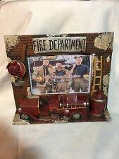 Firefighter Picture Frame *great gift* never used - 3.5x5 pic. 8x6 1/2