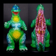 Bullmark Godzilla 50 Green Reissue with Tokyo Tower Sofubi Figure picture