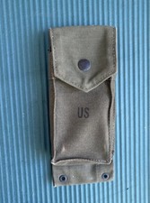 Vintage 1963 US Marine Corps M1961 Ammo Pouch Canvas Magazine Pocket USMC 1960s picture