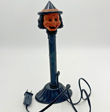 Vintage Witch Halloween Electric Candle Light 1992 Blow Mold picture