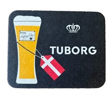 Tuborg Beer Coaster - Danish Beer- Brewery Carlsberg - Vintage picture