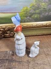 VTG Colonial Lady Figurines Set Of 2, Made In Japan picture