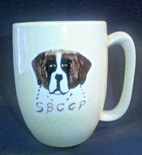 Vintage 1984 K.G. St. Bernard Puppy Dog Mug Coffee Cup SBCGP picture