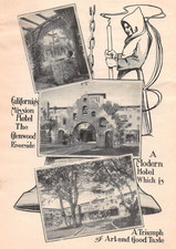 antique 1905 ad California's Mission Hotel THE GLENWOOD Riverside CA picture