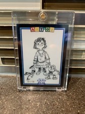 2025 Topps 30 Years of Toy Story Bonnie Her New Toys Art Black 🔥1/10🔥 picture