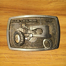 Vintage SpecCast Allis-Chalmers 1948 WD Tractor Belt Buckle – Highly Collectible picture