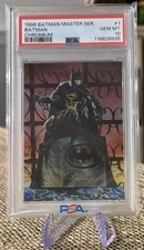 Batman 1996 SkyBox Batman Master Series Chromium Card #1 SSP PSA 10 GEM MINT picture