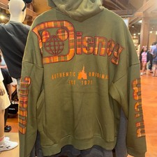 2026 Disney Parks Walt Disney World Fall Plaid Zip-Up Hoodie Adult NWT picture