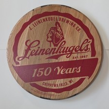 Leinenkugel's 150 Years Wooden Beer Sign Chippewa Falls WI Breweriana NEW picture