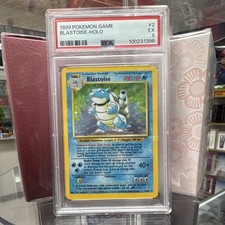 Nintendo 1999 Pokemon Game Blastoise Holo 2/102 PSA 5 Cert 100231396 picture
