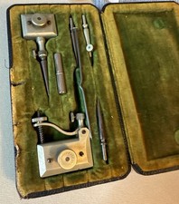 Antique C.F. Pease Co Chicago German Drafting Instrument Set Case No. 588 picture