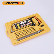 8In1 Saw Multi Purpose Hand DIY Steel Saw Metal Wood Glass Saw Kit 6 Blades Wood picture
