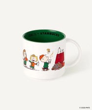 Starbucks Pumpkin Peanuts Mug 414ml 14oz Snoopy Fall Autumn Edition picture
