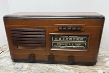 Vintage Westinghouse WR-12X15 Wooden Table Tube Radio Short Wave Working picture