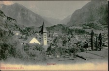 Postcard Meiringen valley town postcard, Photoglob Zürich. picture